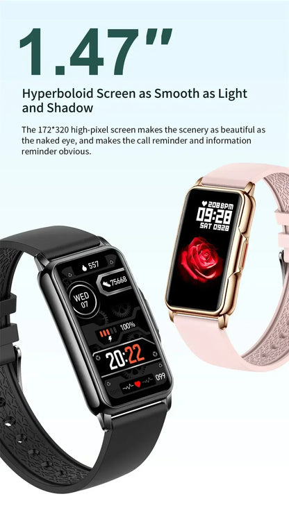Smartwatch für Herren & Damen – Voller Touch Fitness- & Gesundheitstracker