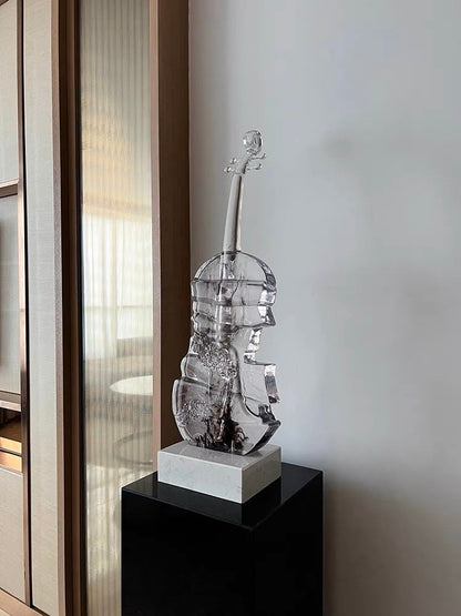 Abstract Violin Sculpture