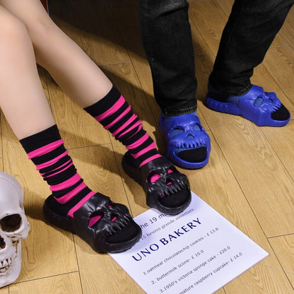 Skeleton Skull Thick Sole Slippers – Ventayo