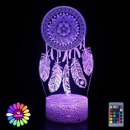 Atrapasueños Luz Nocturna 3D