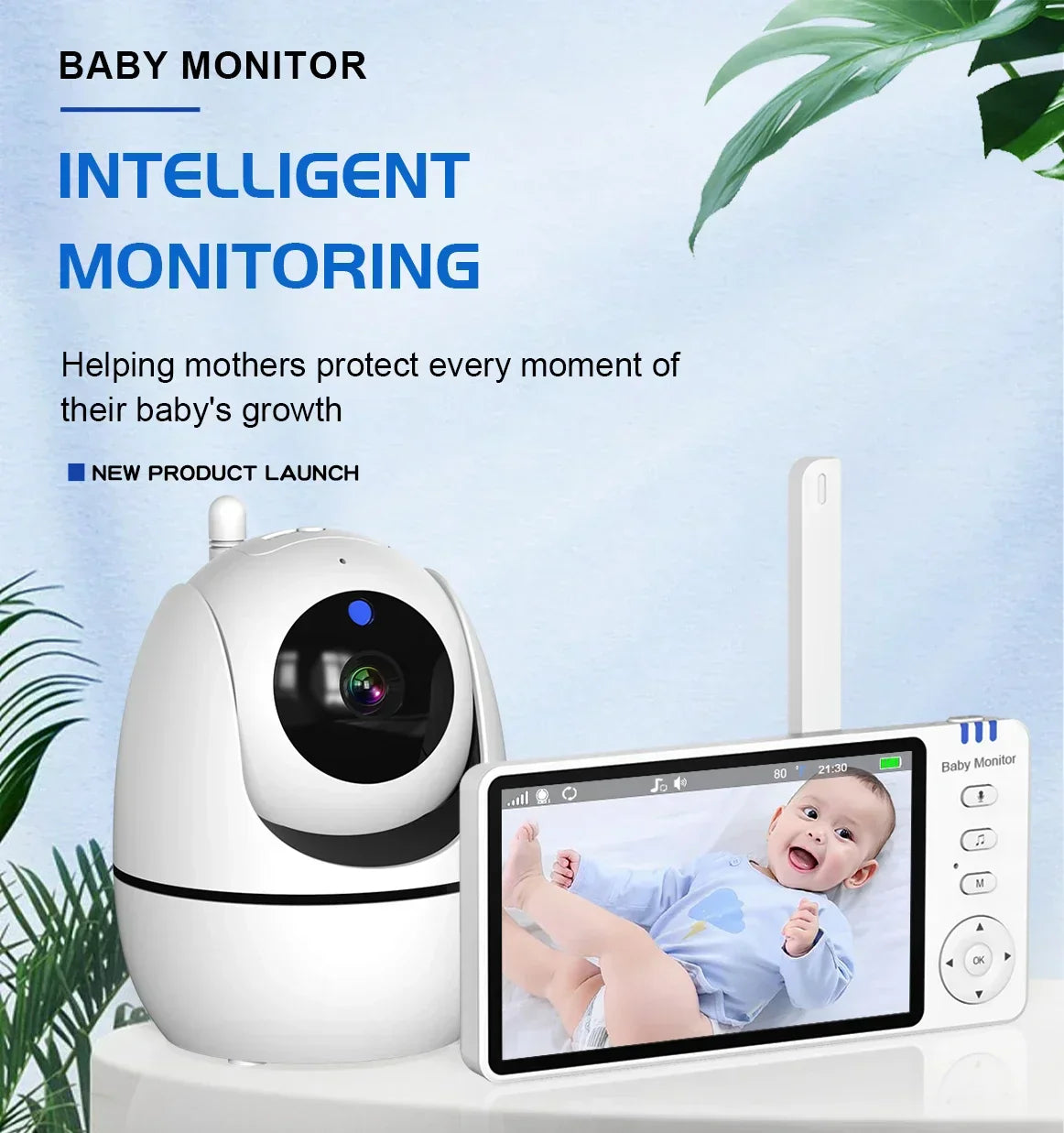 5.0-Inch Wireless Video Baby Monitor – ABM501