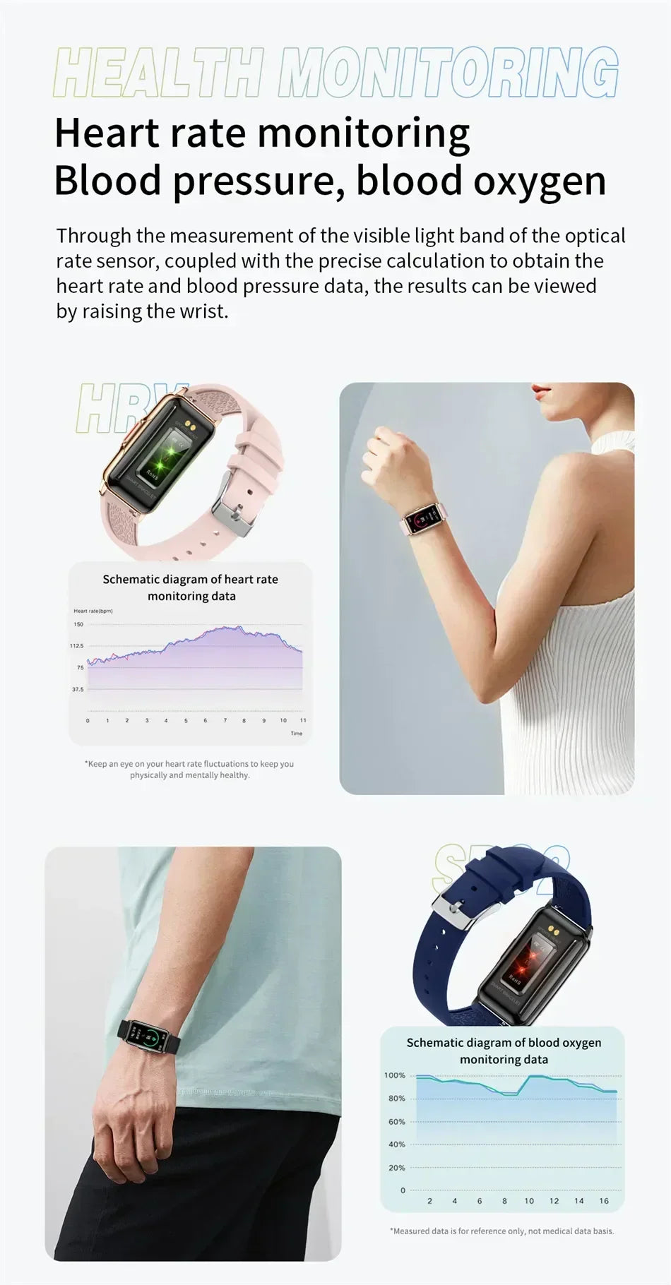 Smartwatch für Herren & Damen – Voller Touch Fitness- & Gesundheitstracker
