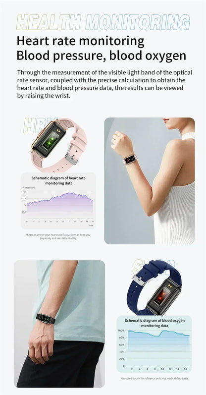 Smartwatch für Herren & Damen – Voller Touch Fitness- & Gesundheitstracker