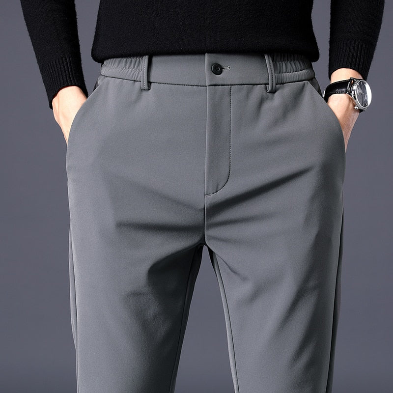 PORTO Slim Chino Pants – Men’s Stretch Cotton Slim Fit Business Casual Trousers