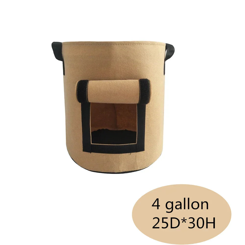 Felt Plant Grow Bags – 3 Sizes Available