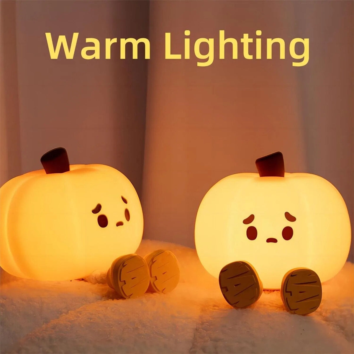 Sad Pumpkin Touch Sensor Lamp Decor – Ventayo