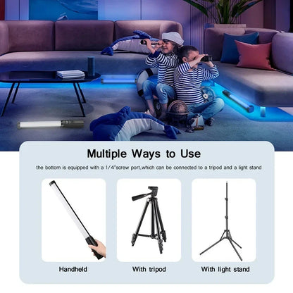 Handhållen RGB LED-ljusstav – 50CM fotografistudiolampa
