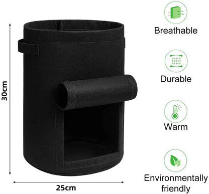 Felt Plant Grow Bags – 3 Sizes Available