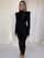 Long Sleeve Turtleneck Maxi Dress Fashion Streetwear Elegant Skinny