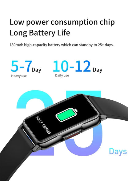 Smartwatch für Herren & Damen – Voller Touch Fitness- & Gesundheitstracker