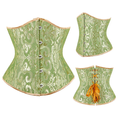 Elegance in Bloom Underbust Corset - Sculpt and Embrace Your Curves with Floral Grace