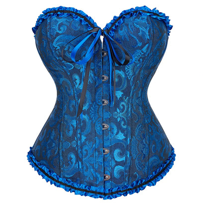 Gothic Charm Waist-Sculpting Vintage-inspired Boned Corset