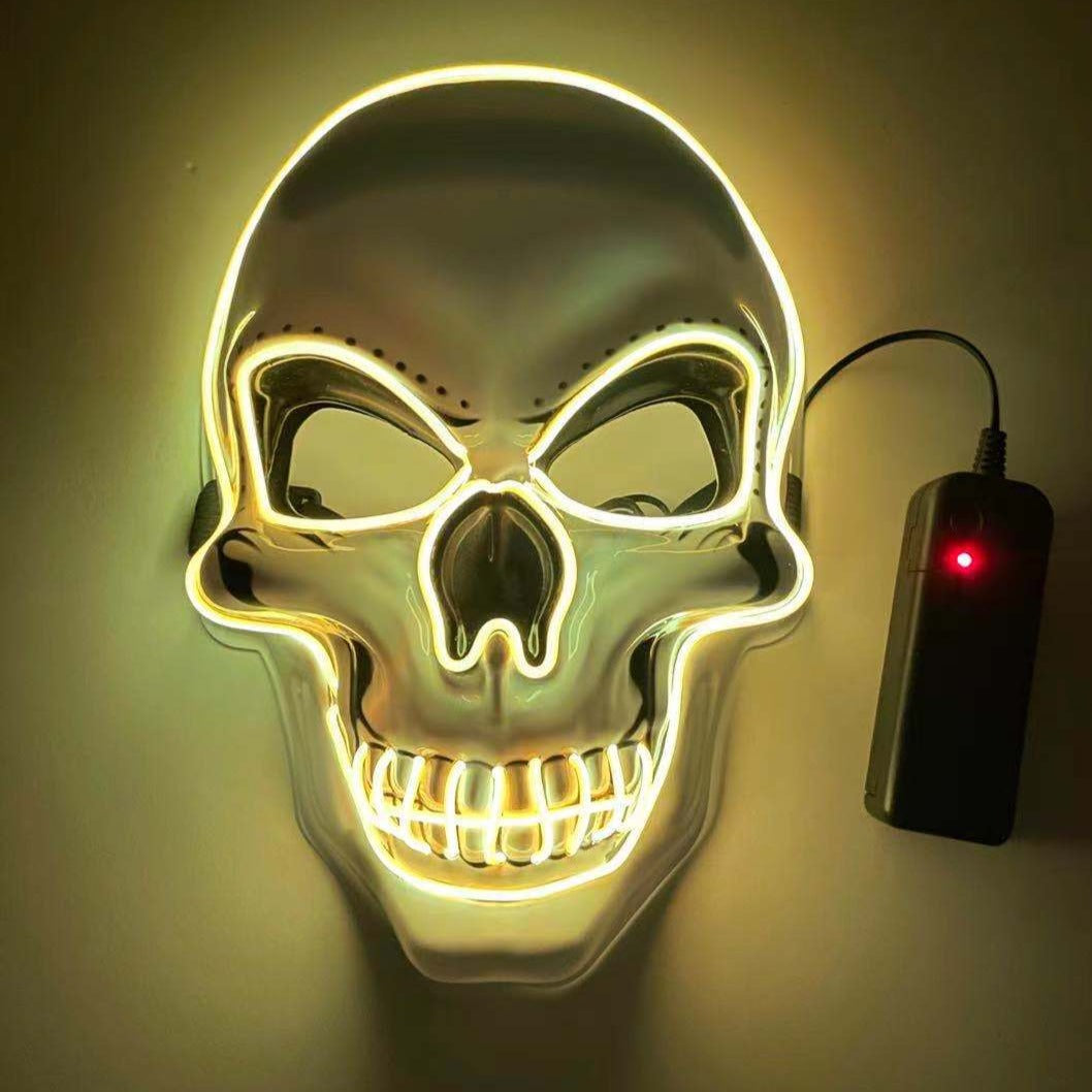 Neon LED Skeleton Party Mask – Ventayo