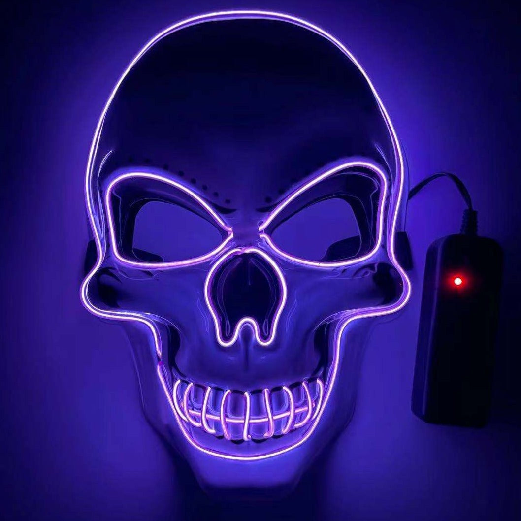 Neon LED Skeleton Party Mask – Ventayo