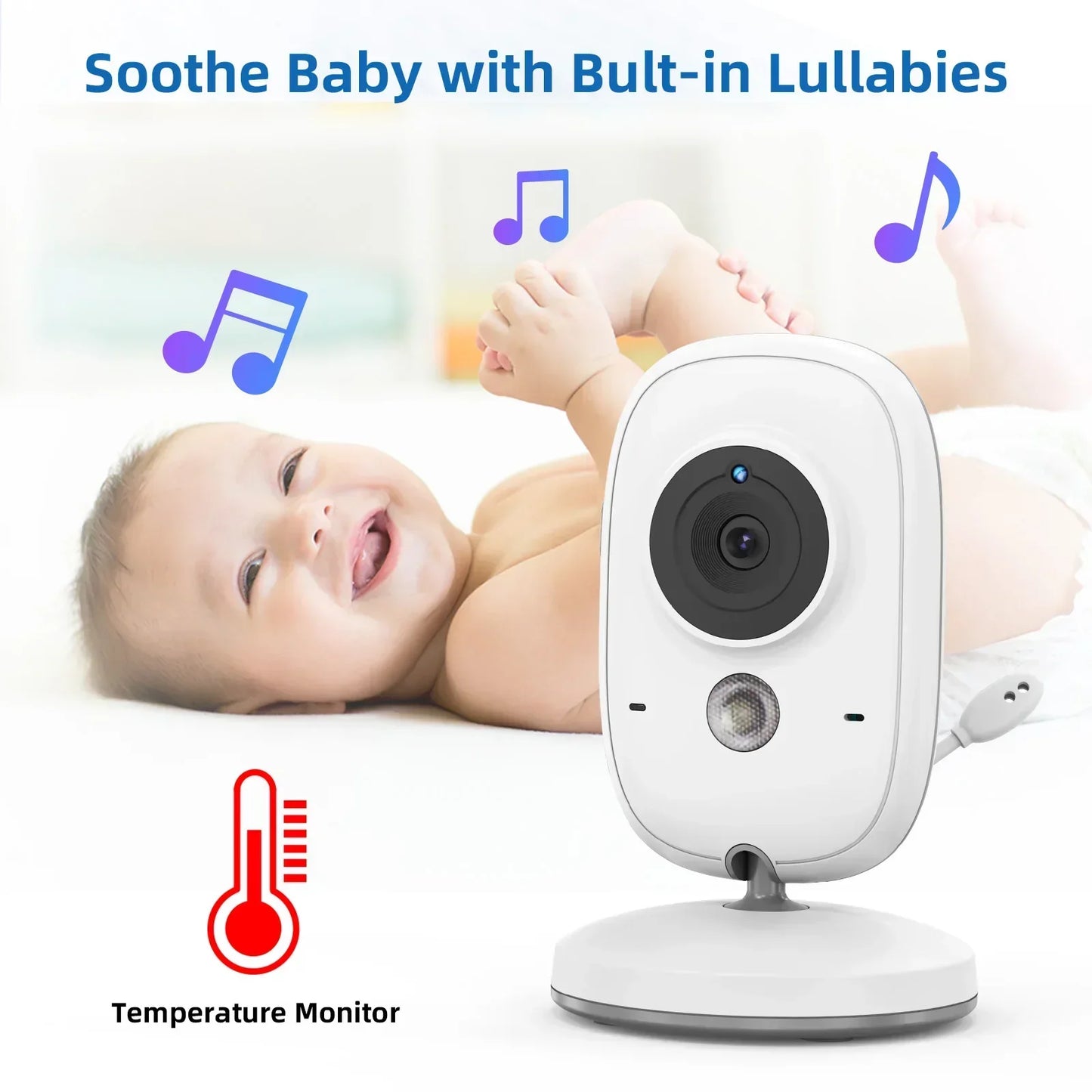 3.2-Inch Wireless Video Baby Monitor 
