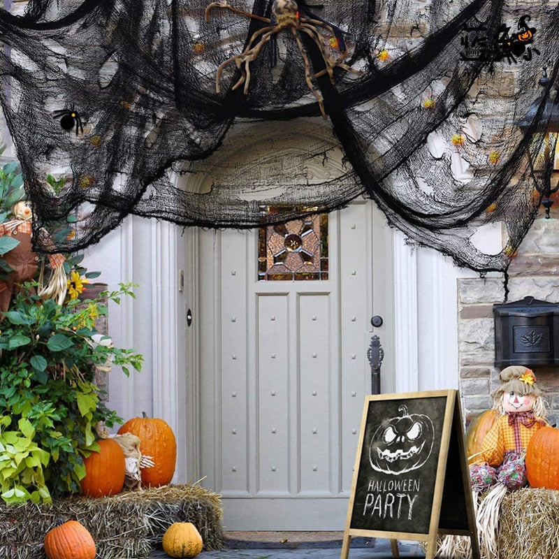 Artificial Stretchy Cobweb Halloween Decoration – Ventayo