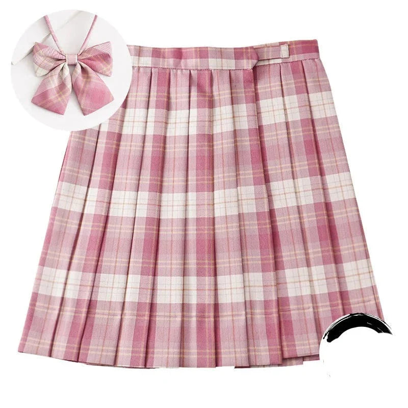 High Waist Preppy Girls Dance Mini Skirt