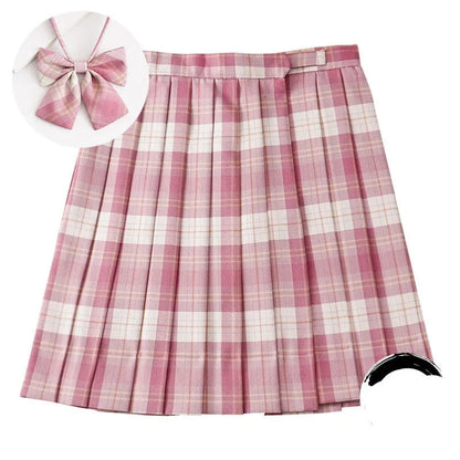 High Waist Preppy Girls Dance Mini Skirt