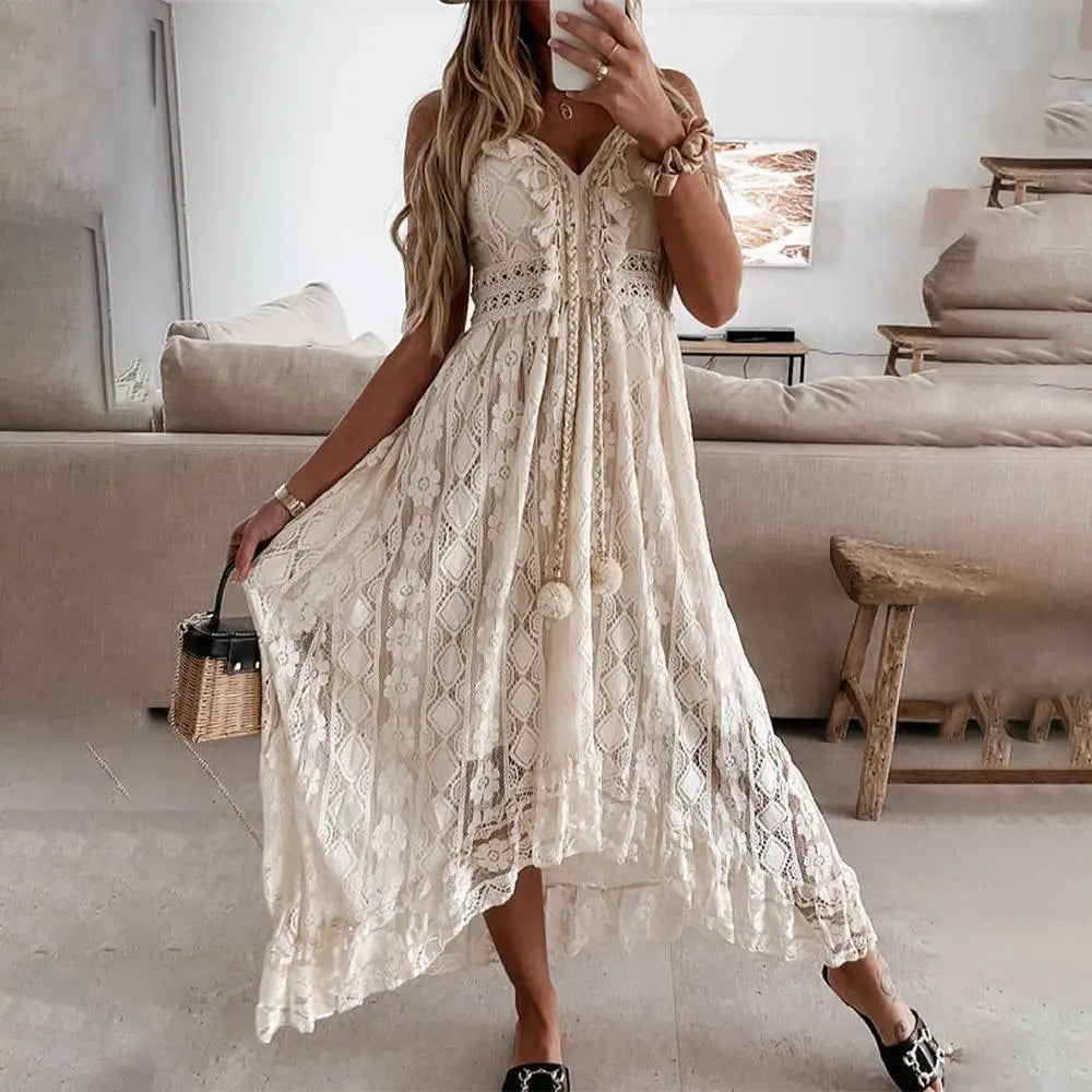 Vestido Evening Dress Vintage Summer Elegant Beach Bohemian Long Dress