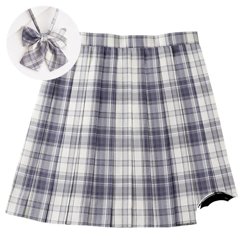 High Waist Preppy Girls Dance Mini Skirt