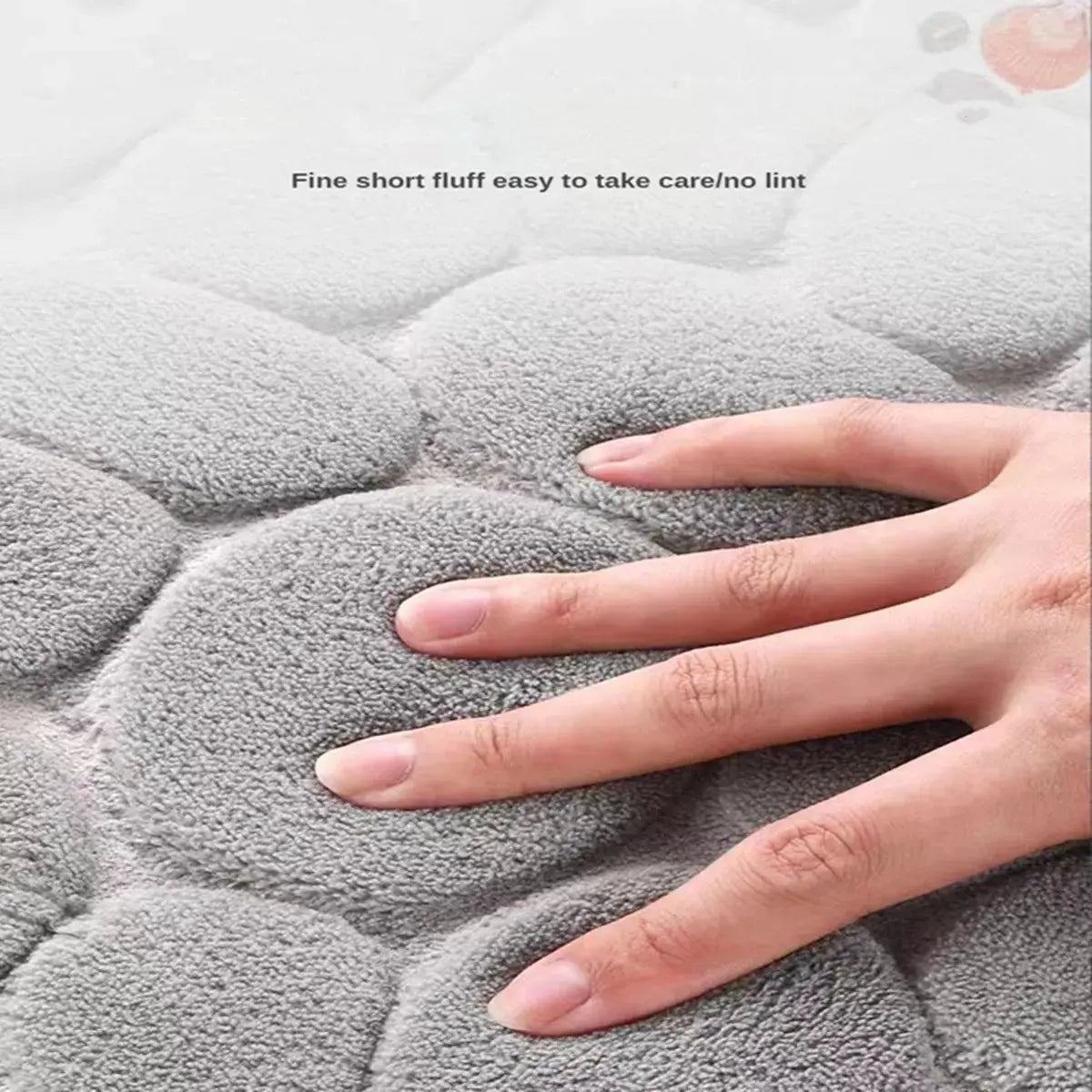 Chic Cobblestone Design Kitchen Mat – Soft, Washable & Anti-Skid