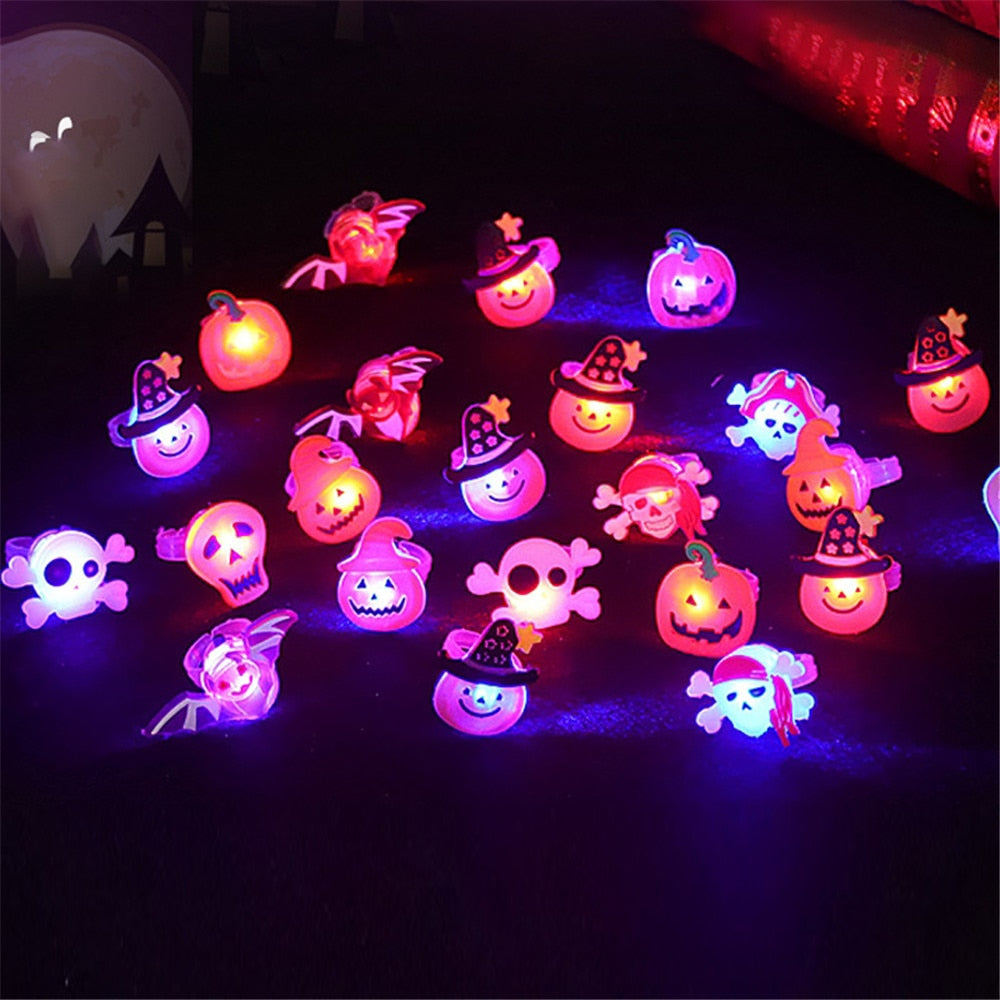 Glowing Ghost Skull Rings – Ventayo