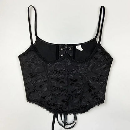 Noir Blossom Elegant Retro Lolita Corsets Collection: Captivating Vintage Beauty with Retro Style