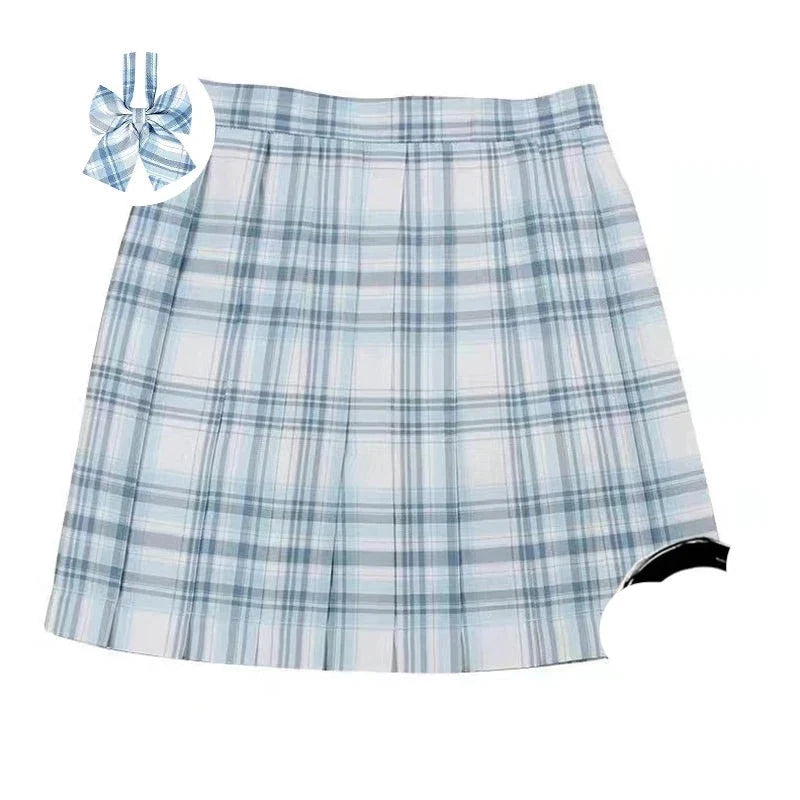 High Waist Preppy Girls Dance Mini Skirt