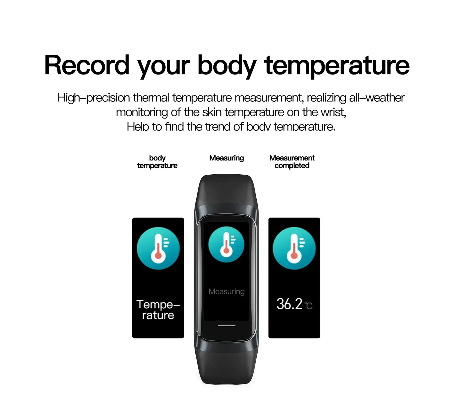 Smartwatch with Full Touch Screen – ECG Fitness Tracker & Heart Rate Monitor
