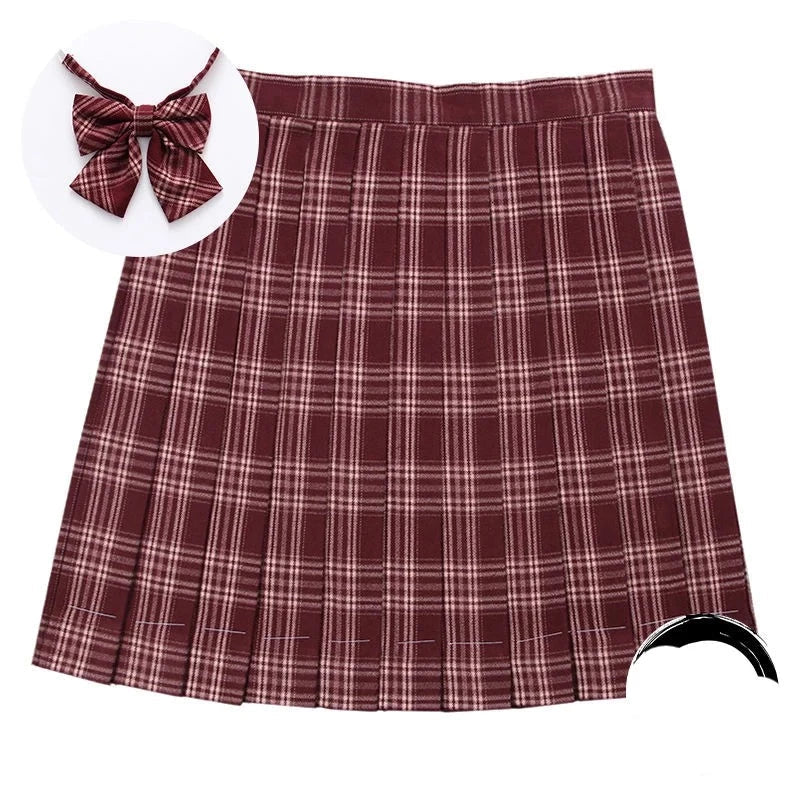 High Waist Preppy Girls Dance Mini Skirt