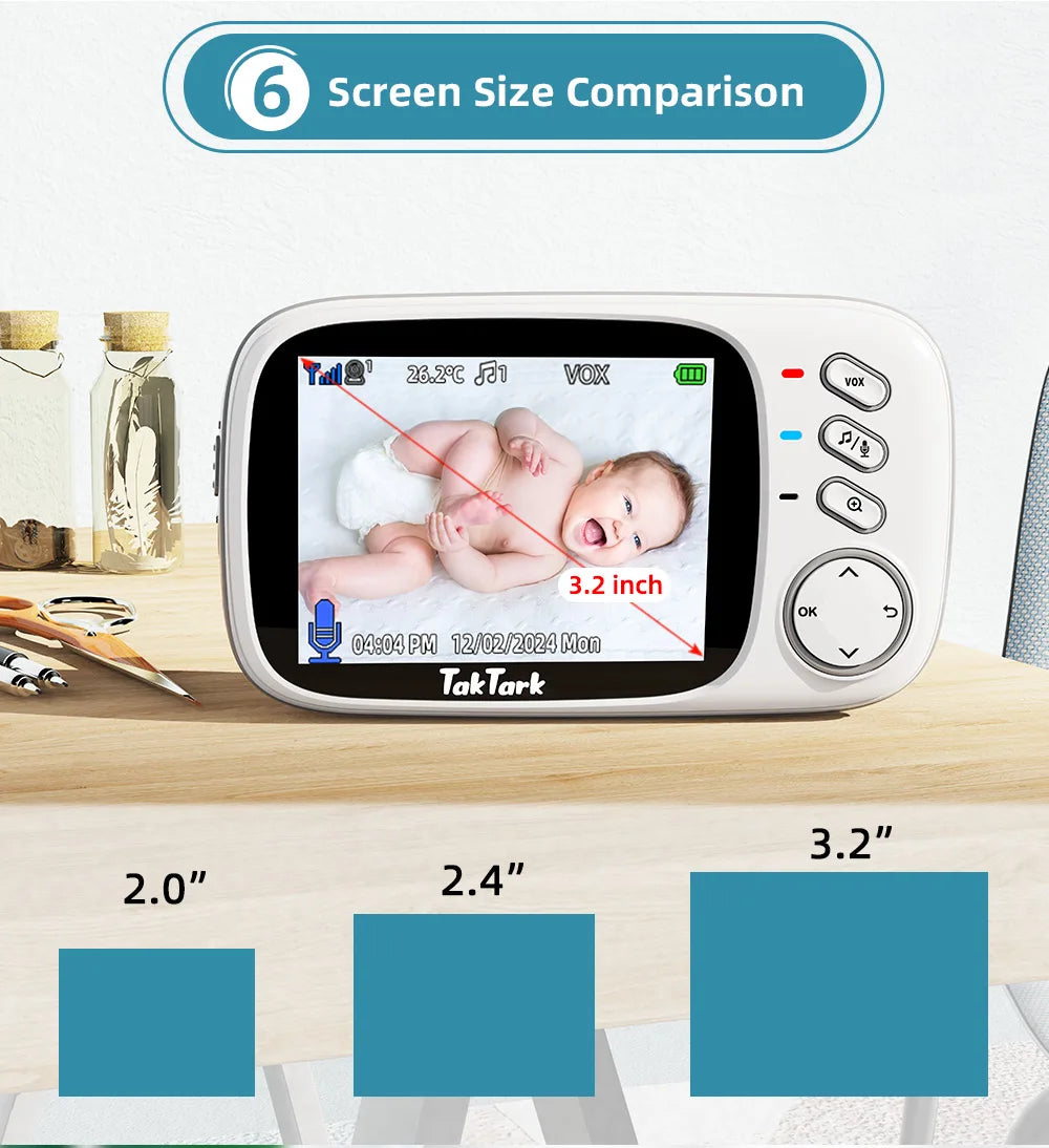 3.2-Inch Wireless Video Baby Monitor 