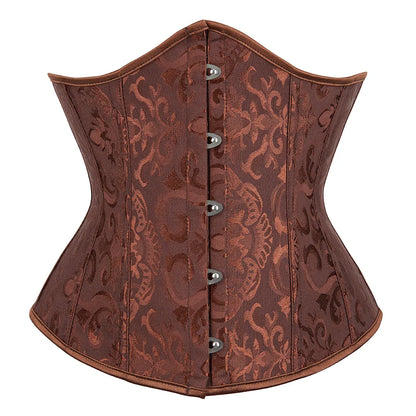 Elegance in Bloom Underbust Corset - Sculpt and Embrace Your Curves with Floral Grace