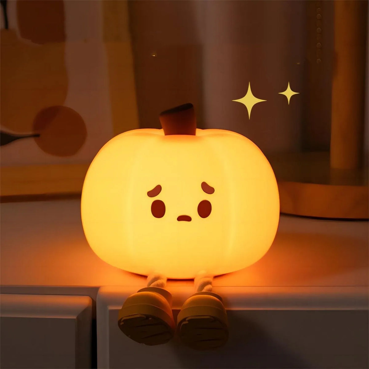 Sad Pumpkin Touch Sensor Lamp Decor – Ventayo