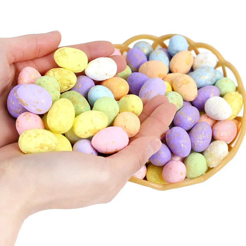 50Pcs Mini Foam Easter Eggs