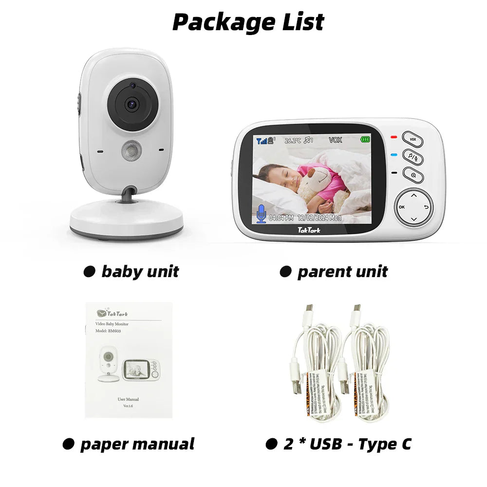 3.2-Inch Wireless Video Baby Monitor 