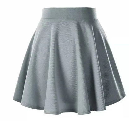 Summer Women's Skirts Fashion Sexy Mini Elastic Pleated Sun Skirts