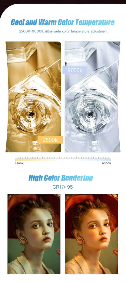Handhållen RGB LED-ljusstav – 50CM fotografistudiolampa