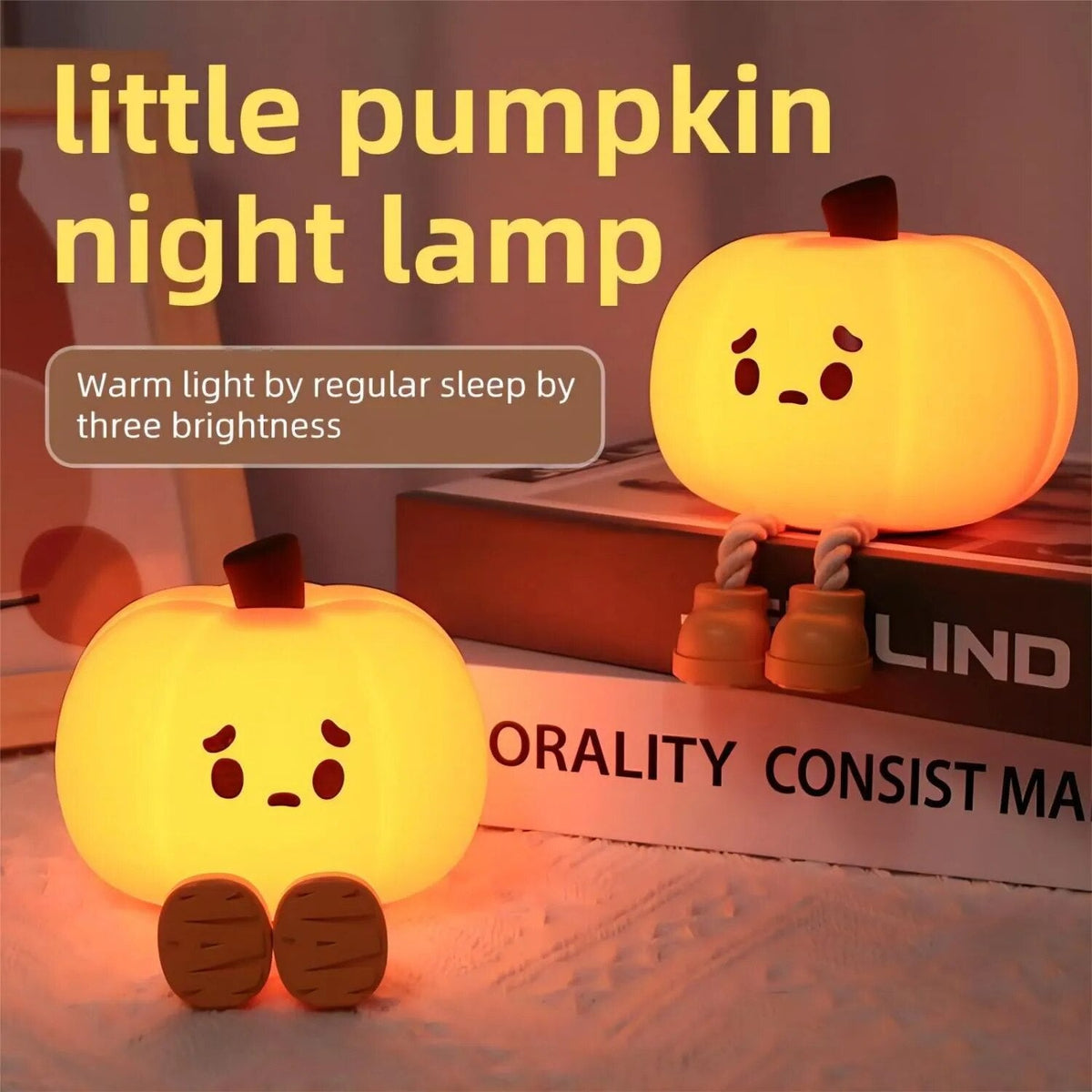 Sad Pumpkin Touch Sensor Lamp Decor – Ventayo