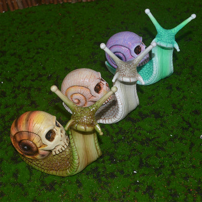 Snail Skull Halloween Patio Sculpture – Ventayo