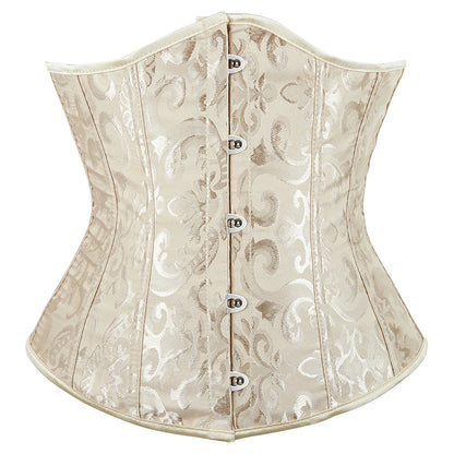 Elegance in Bloom Underbust Corset - Sculpt and Embrace Your Curves with Floral Grace