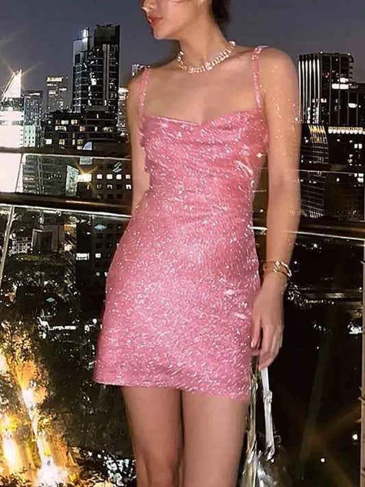 Clubwear Sexy Backless Bodycon Strape Mini Dress Party