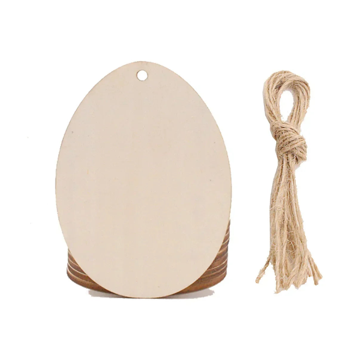 10Pcs DIY Easter Egg Wood Slices