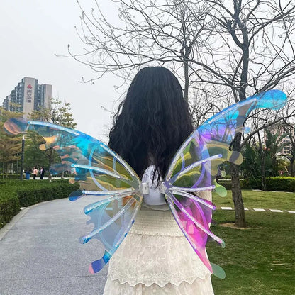 Electric Colorful Kids / Adults LED Fairy Wings Costume