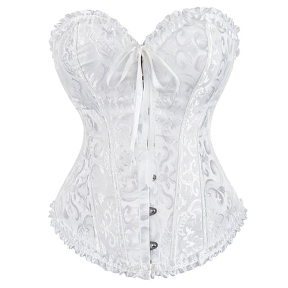 Gothic Charm Waist-Sculpting Vintage-inspired Boned Corset