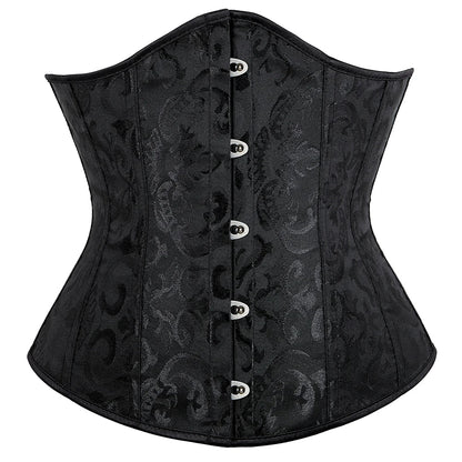 Elegance in Bloom Underbust Corset - Sculpt and Embrace Your Curves with Floral Grace