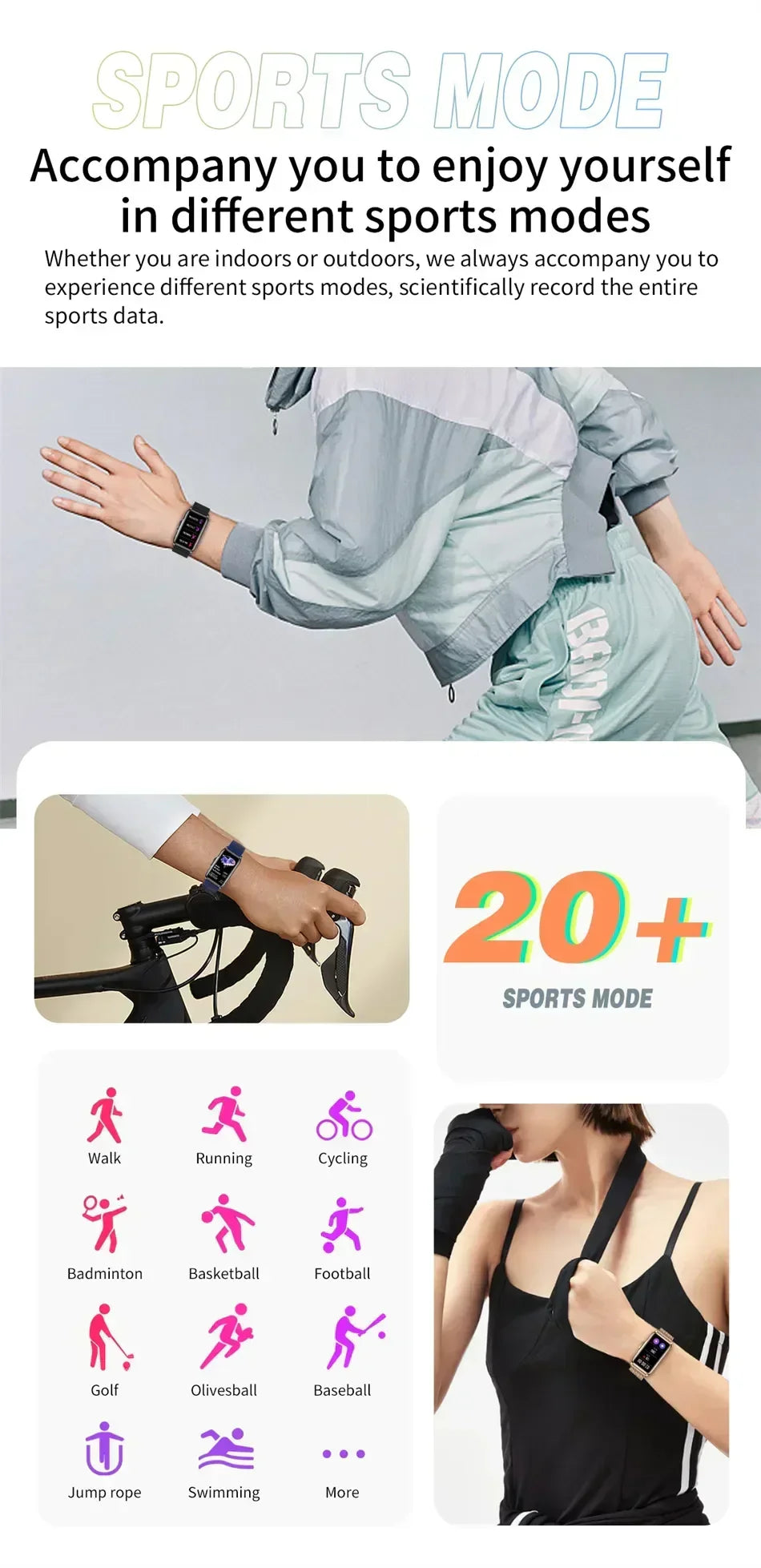 Smartwatch für Herren & Damen – Voller Touch Fitness- & Gesundheitstracker