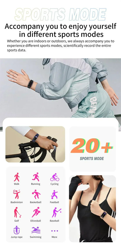 Smartwatch für Herren & Damen – Voller Touch Fitness- & Gesundheitstracker