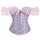 Enchanting Lace Elegance: Short Sleeve Overbust Corset