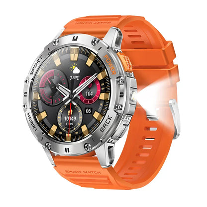 AMOLED Smartwatch – Bluetooth Calling Fitness Tracker with Waterproof Design