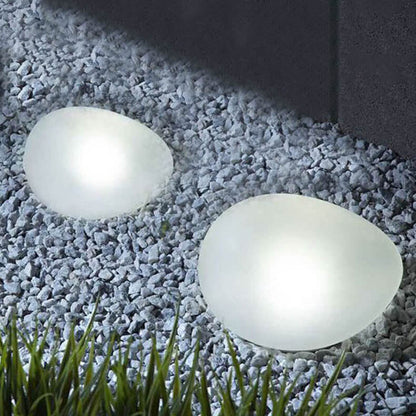 Luz de vidrio para paisaje exterior LED de guijarro solar ABS arenado